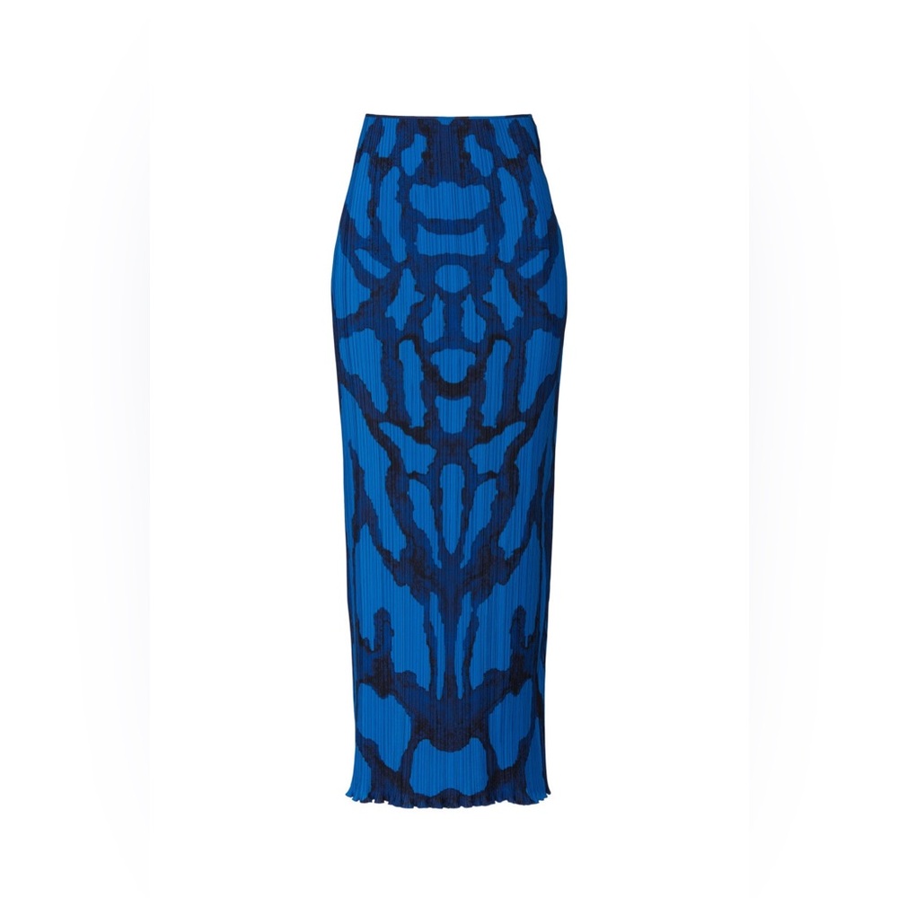 Altuzarra Blue and Black Midi Pandia Skirt